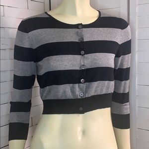 COPY - The Limited cropped striped cardigan